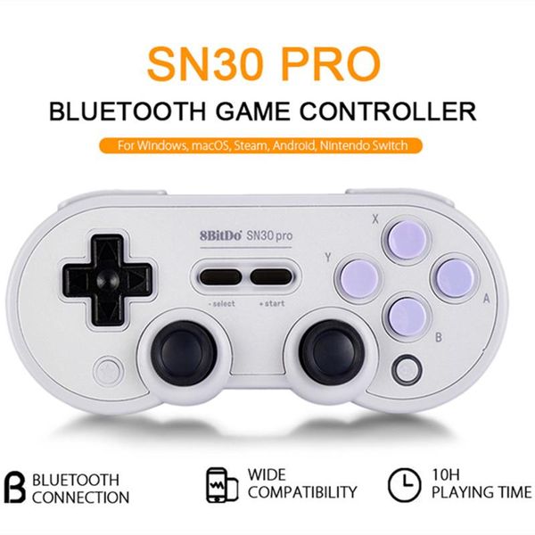 

game controllers & joysticks sn30 pro bluetooth gamepad wireless controller with joystick for windows android macos switch steam sn version