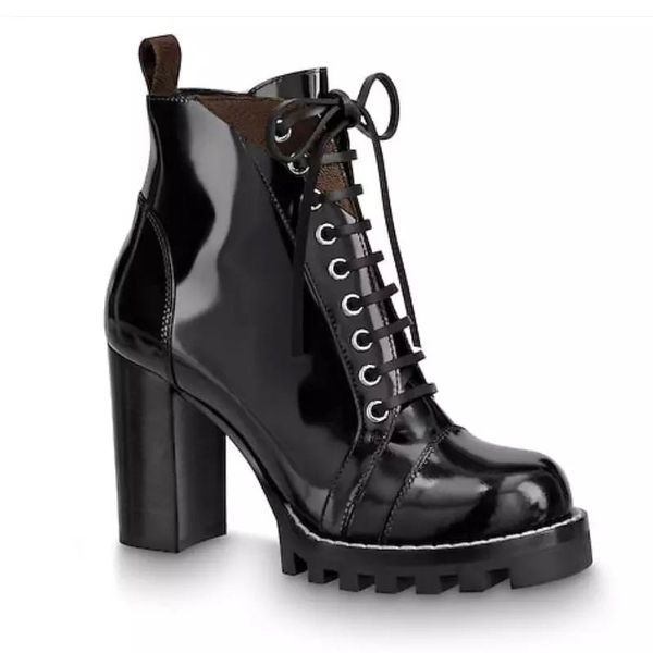 

fashion design women trend boots 9.5cm comfortable simple martin cowhide production, Black