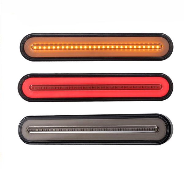 

2022 new waterproof car truck brake light 100 led neon taillights refit flowing turn signal lamp