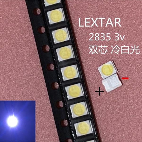 Light Beads 2000pcs Original Lextar 2835 3528 1210 3V 1W-2W SMD светодиод для ремонтного телевизора Cold White LCD