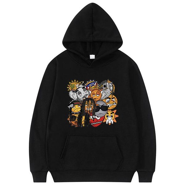 

men's hoodies & sweatshirts chief keef hip hop hoodie fashion men anime style sweatshirt long sleeve harajuku casual loose mens women, Black