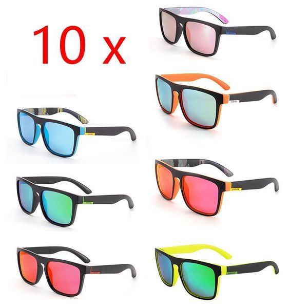 

outdoor eyewear 10pcs polarized cycling glasses men women sports fishing sunglasses uv400 road bike bicycle