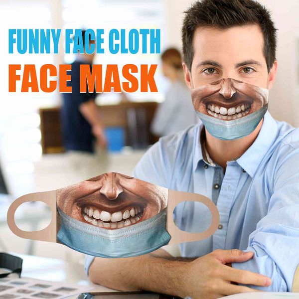 

mask face creative ear hanging funny facial exprsion personality