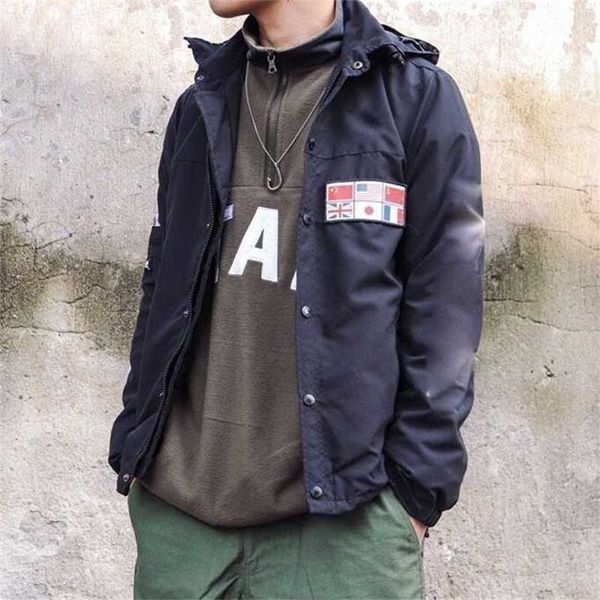 

drop men's jacket, a996 211102, Black;white