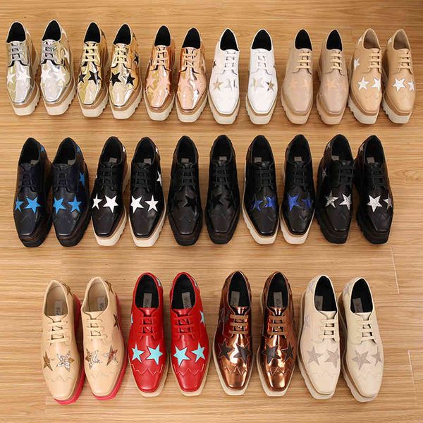 

dress shoes platform wholesale lady shoes, 31 color genuine leather wedge square toe shoes, height increasing star shoes beige 35-41 0d8l, Black