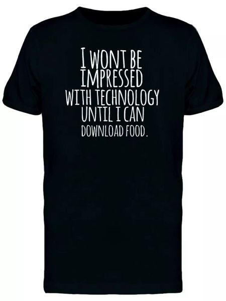 

Unimpressive Technology Men's Tee -Image by Shutterstock, White;black