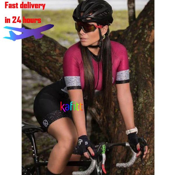 

racing sets 2022 fashion women's short sleeve cycling jersey skinsuit maillot ropa ciclismo bicycle shirt bike clothes jumpsuit, Black;blue