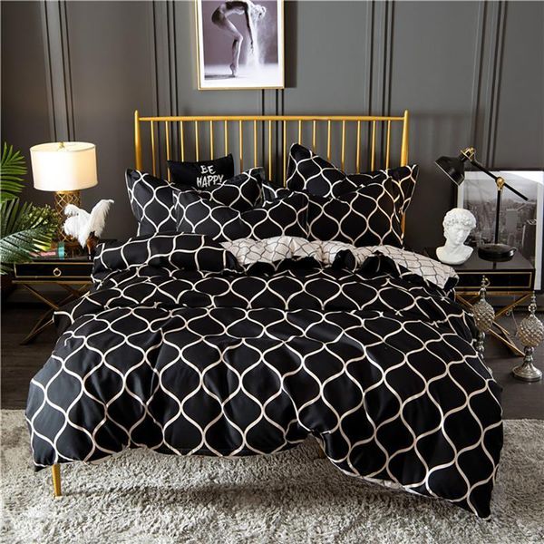 

black white stripe king duvet cover set comforter bedding sets geometric pattern  bed quilt covers for adults