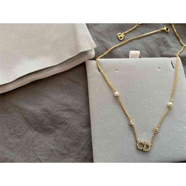 

70% off outlet online new letter crystal earrings women's pearl necklace bracelet set high version net red, Black