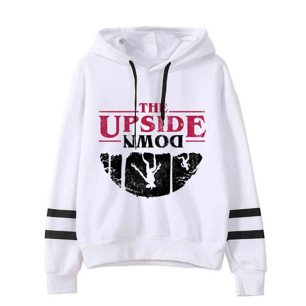 

2022 new upside down graphic sweatshirt stranger things season 3 hoodie men/women funny harajuku clothes hoody female/male 90s selling, Black