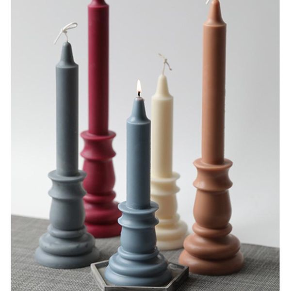 

craft tools european style pointed cylinder candle mold-acrylic mold-candle molds for beewax- mold-plastic aroma
