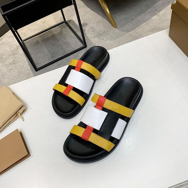 

slippers 2021 explosion mixed color women shoes sandals genuine cute, Black