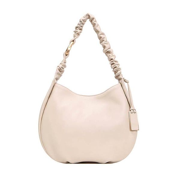 

evening bags 2021 fashion all-match pleated monochrome soft single shoulder bag