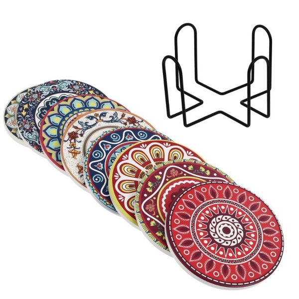 

mats & pads 1 set cup insulated anti-skidding home use coasters (assorted color)