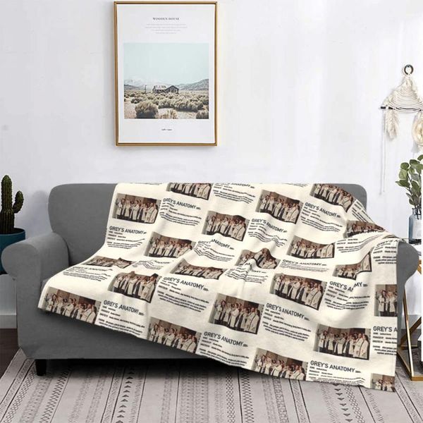 

blankets home decoration grey's anatomy poster blanket christmas gifts ultra fluffy anti-pilling flannel throw