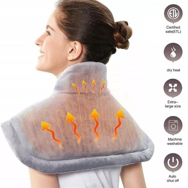 

carpets 3 modes electric physiotherapy heating pad blanket fast relief pain relax muscle warming shoulder neck