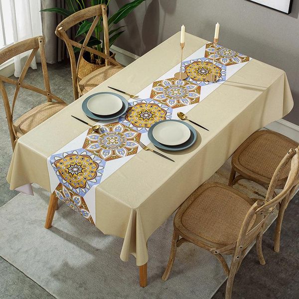 

table cloth simple printed tablecloth pvc disposable round square restaurant el home cushion