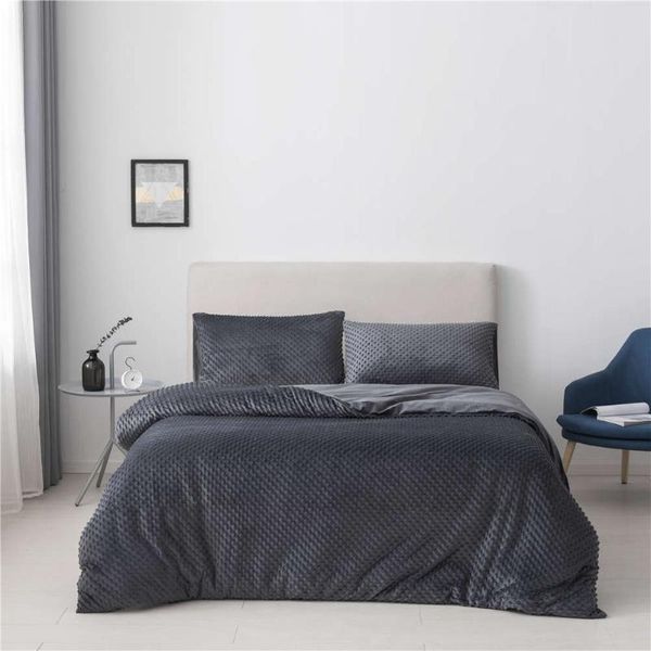 

bedding sets luxury velvet duvet cover set single/double//king size winter warm thicken bed quilt soft plush bedclothes