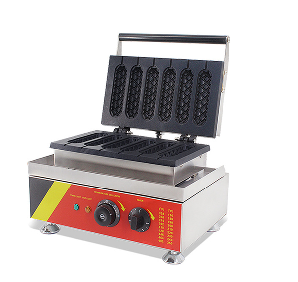 

electric 6 pcs muffin dog maker machine waffle stick lolly bread makers