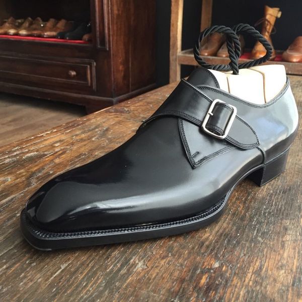 

dress shoes men of plutonium leather handcrafted buckle belts classic shoes casual male ankle fashion autumn fight designer kr344 men k9cu, Black