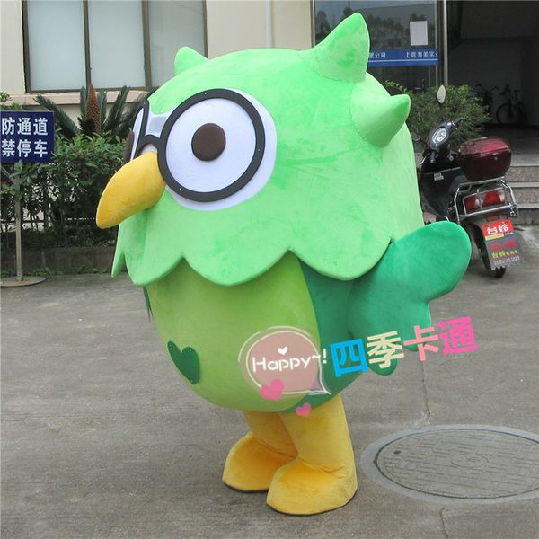 

mascot costumes owl mascot costume cartoon character owl cosply costumes mascotte fancy dress for halloween party advertising events, Black;red