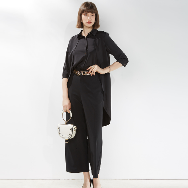 

loose black/white shirt coat women korea fashion long sleeve irregular tuxedo jacket women's jackets, Black;brown