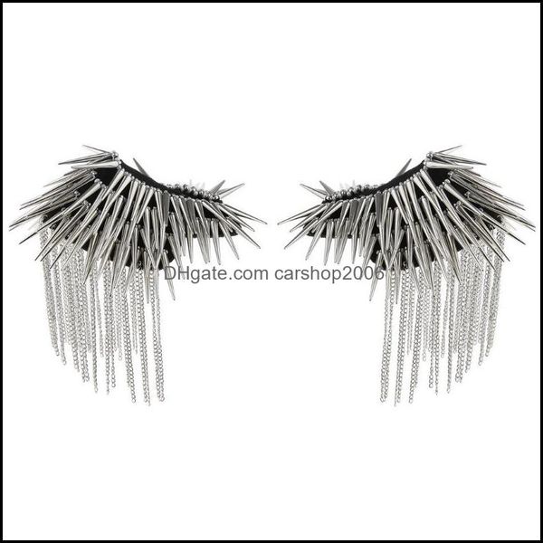 

pins, brooches jewelry 2 pair gothic tassel epaette shoder board mark fancy dress - sier color drop delivery 2021 52lru, Gray