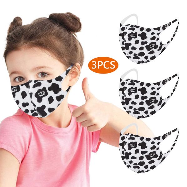 

1pc children's mask printed mascarillas realistic mascara anonymous mask for children washable face mask halloween cosplay