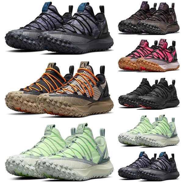 

acg mountain fly low men women trainers running shoes fossil green abyss sea glass brown basalt flash crimson black anthracite womens sports