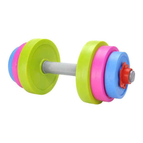 

set kids ergonomic dumbbell adjustable children morning exercise barbell dumbbells