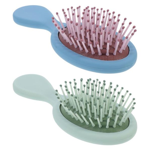 

hair brushes 2pcs air cushion combs portable hairbrush for lady, Silver