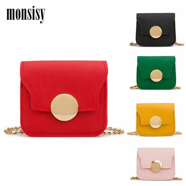 

monsisy 2021 children handbag for girl crossbody bag kid coin purse women small wallet fashion change shoulder bolsa, White