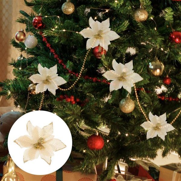 

decorative flowers & wreaths 36pcs christmas simulation flower artificial for decor