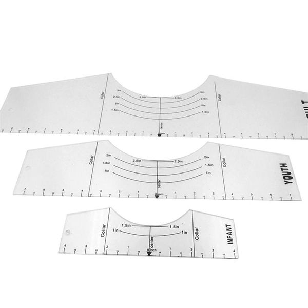

sewing notions & tools tailor transparent t-shirt ruler aligned patchwork household drawing cutting measuring handmade seam, Black