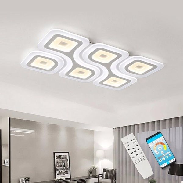 

ceiling lights square modern led fixture living room bedroom indoor home lighting decor restaurant luminarias plafon plafondlamp