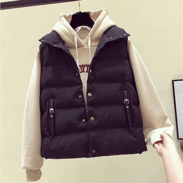 

cotton vt short winter korean loose waistcoat versatile autumn women's et, Black;white