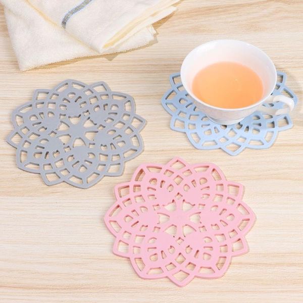 

mats & pads kitchen accessories table mat heat insulation coffee deskpad hollow