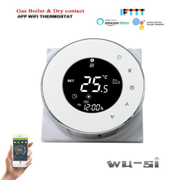 

smart home control wifi gas boiler thermostat for floor heating,with programmable
