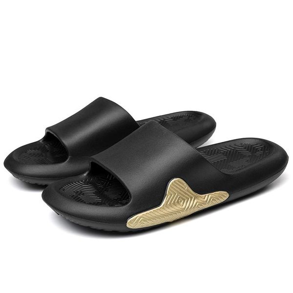 

slippers summer home men simple black white shoes non-slip bathroom slides flip flops couples indoor women platform