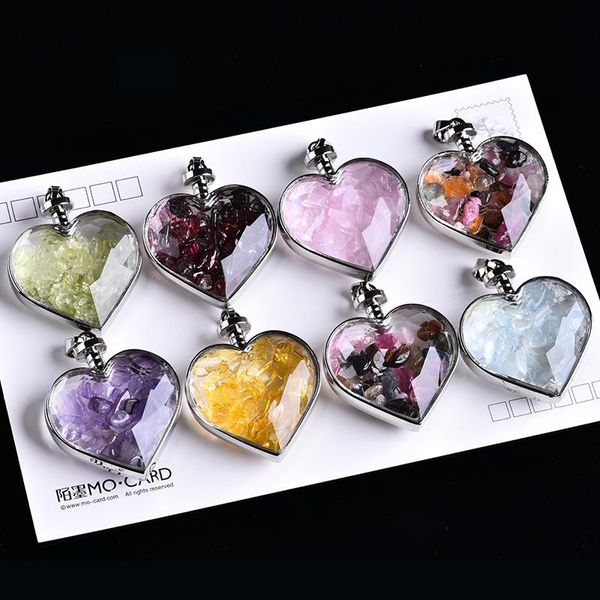 

decorative objects & figurines natural love wishing bottle pendant reiki necklace stone crush romantic birthday gift