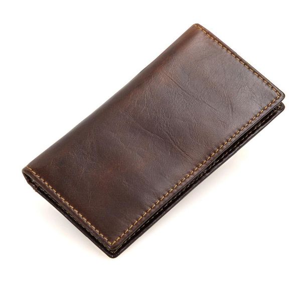 

slim wallet leather mens rfid genuine long wallets quality cowhide dollars purse r 8119q, Red;black