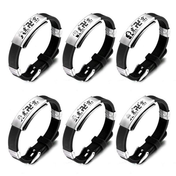 

charm bracelets anime tokyo revengers bangle mikey draken takemichi atsushi chibi sport casual stainless steel cool jewelry gifts, Golden;silver