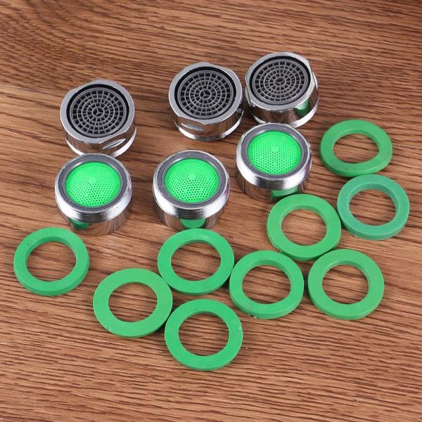 

kitchen faucets 6pcs 24mm small threaded aerator bubbler sprayer water saving filter nozzle polished for