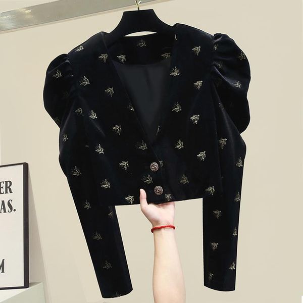 

women's jackets sq10125 fashion women coats & 2021 runway luxury european design party style clothing, Black;brown