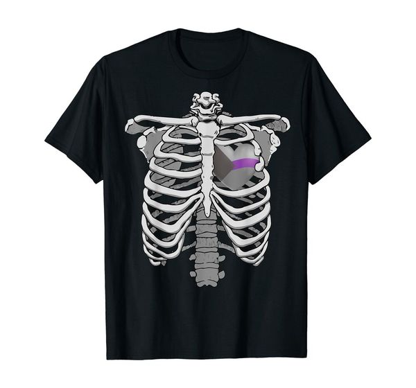 

demigirl heart ribcage proud gift demisexual pride flag t-shirt black s-5xl, White;black