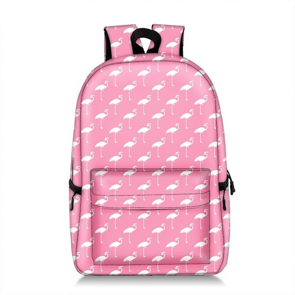 

flamingo pattern student print backpack high-quality, comfortable and large-capacity novel fun school trip play