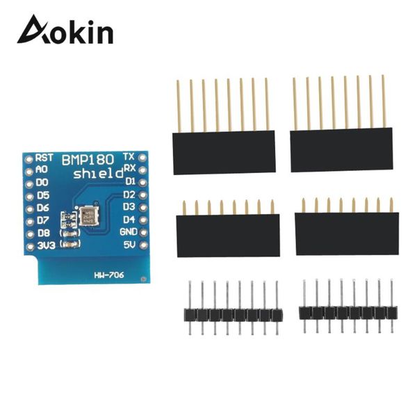 

integrated circuits bmp180 digital barometric pressure sensor board module for wemos d1 mini esp8266 3.3v 5v replace bmp085 wifi extension