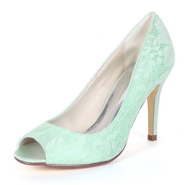 

dress shoes creativesugar concise open toe sweet lace lady high heels bridal wedding prom party cocktail fresh color dress shoes m, Black