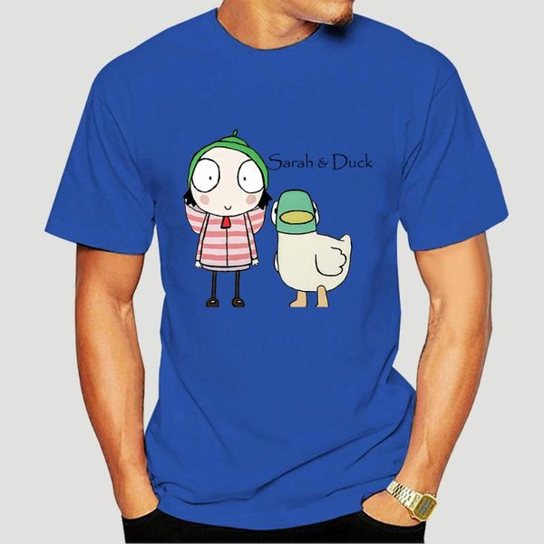 

men's t-shirts sarah duck friends leisure summer/autumn 100% cotton fabric round collar men tees tee shirt funny short tshirt, White;black