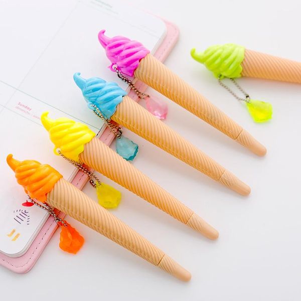

gel pens cute creative ice cream pen children student stationery school supplies gift prize office 1 pcs